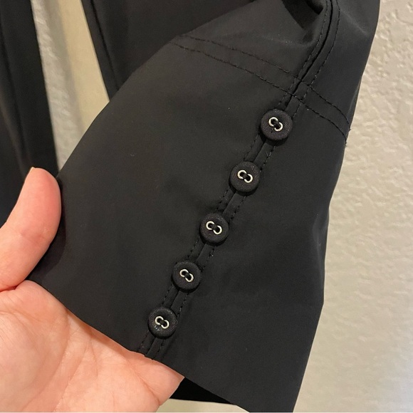 IC Collection by Connie K Button Hem Ankle Pants in Black - Picture 4 of 7